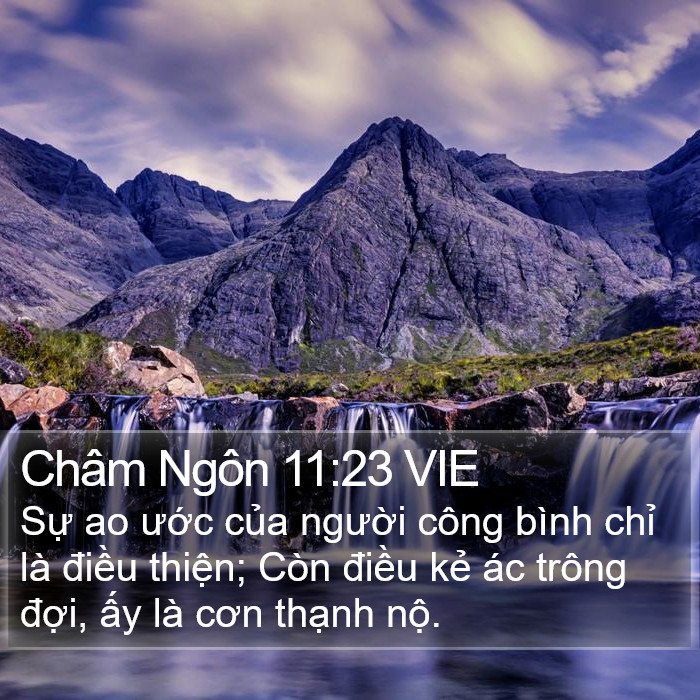 Châm Ngôn 11:23 VIE Bible Study