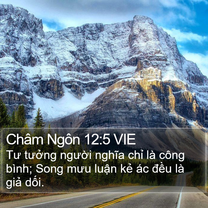 Châm Ngôn 12:5 VIE Bible Study