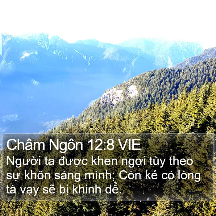 Châm Ngôn 12:8 VIE Bible Study