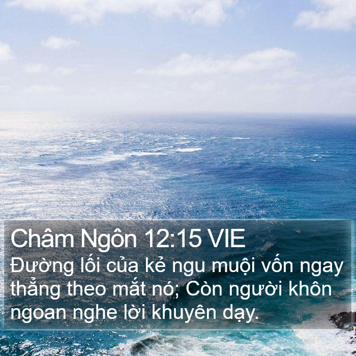 Châm Ngôn 12:15 VIE Bible Study