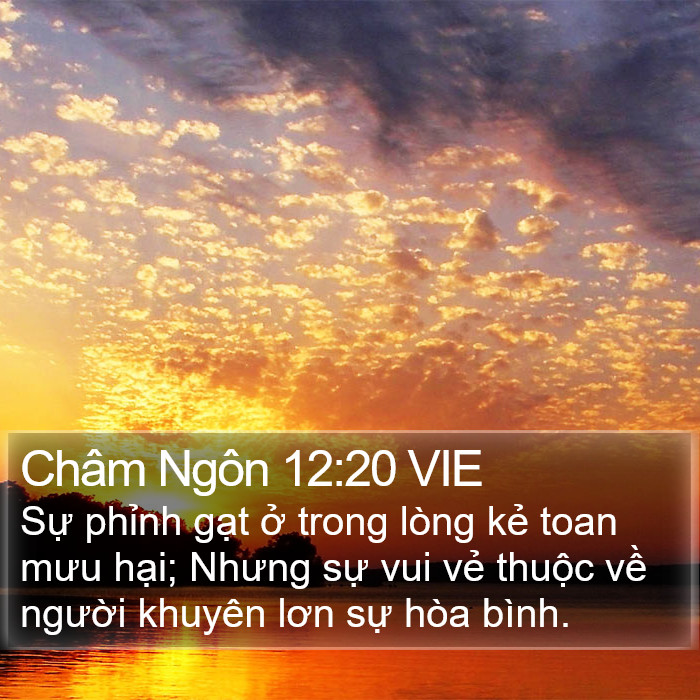 Châm Ngôn 12:20 VIE Bible Study