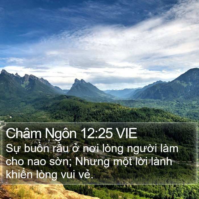 Châm Ngôn 12:25 VIE Bible Study