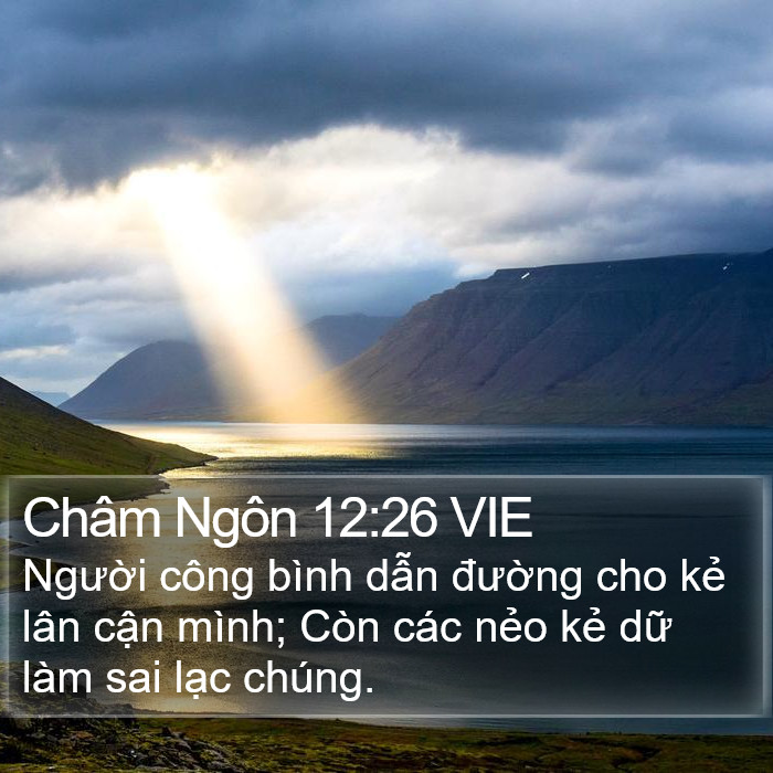 Châm Ngôn 12:26 VIE Bible Study