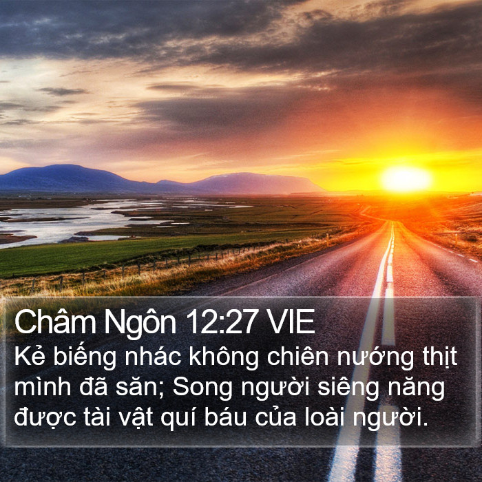 Châm Ngôn 12:27 VIE Bible Study