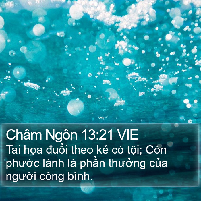 Châm Ngôn 13:21 VIE Bible Study