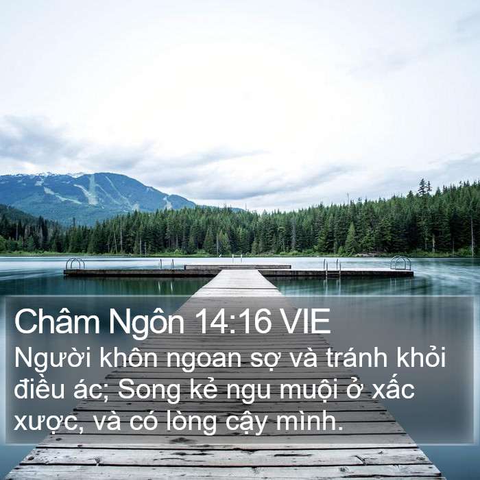 Châm Ngôn 14:16 VIE Bible Study