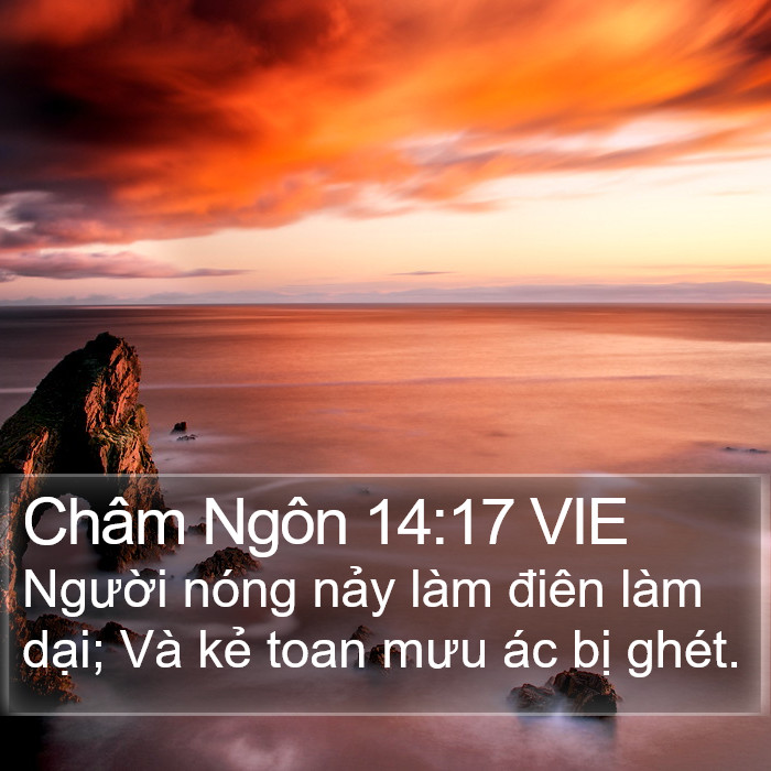 Châm Ngôn 14:17 VIE Bible Study