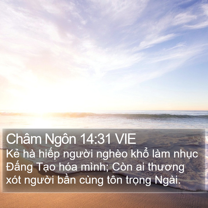 Châm Ngôn 14:31 VIE Bible Study