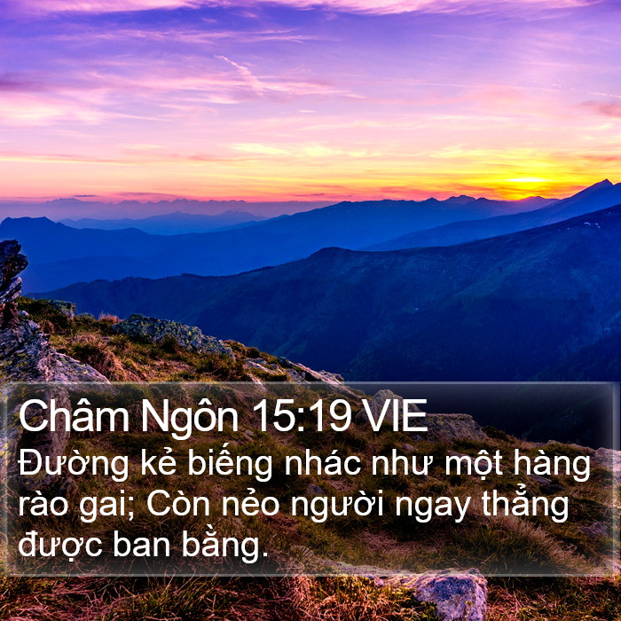 Châm Ngôn 15:19 VIE Bible Study