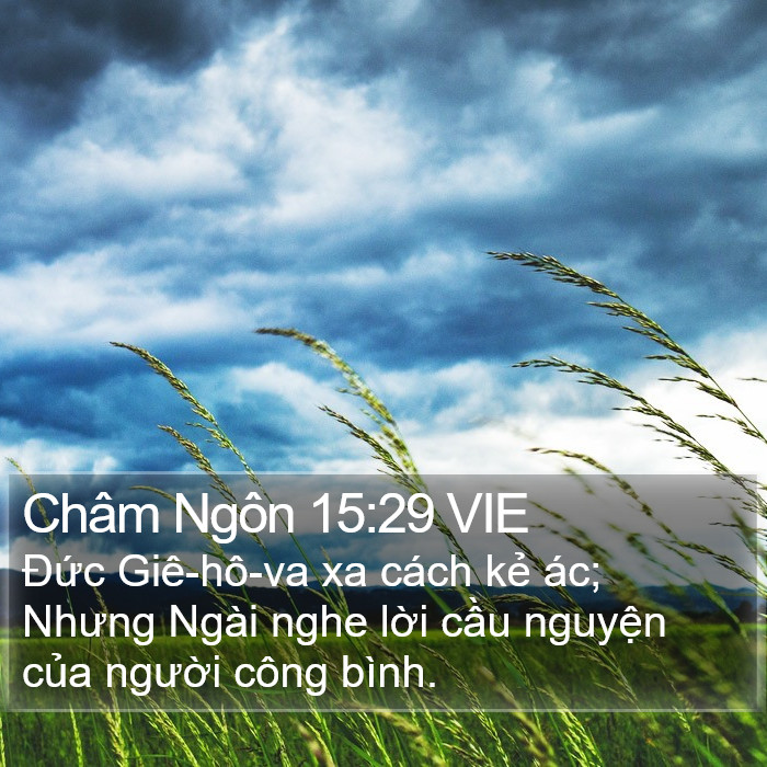 Châm Ngôn 15:29 VIE Bible Study