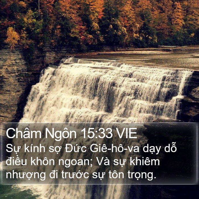 Châm Ngôn 15:33 VIE Bible Study