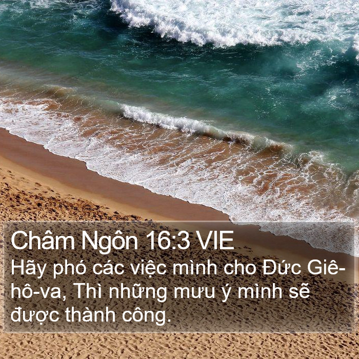 Châm Ngôn 16:3 VIE Bible Study