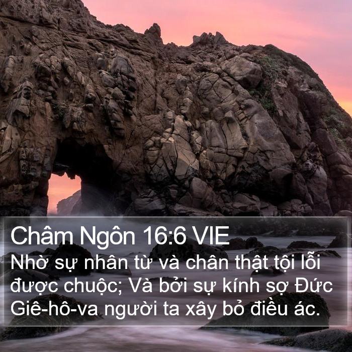 Châm Ngôn 16:6 VIE Bible Study