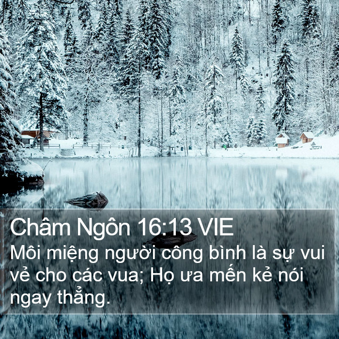 Châm Ngôn 16:13 VIE Bible Study
