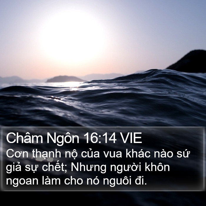 Châm Ngôn 16:14 VIE Bible Study