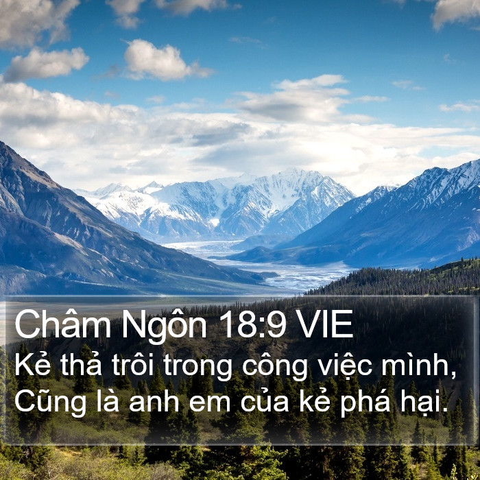 Châm Ngôn 18:9 VIE Bible Study