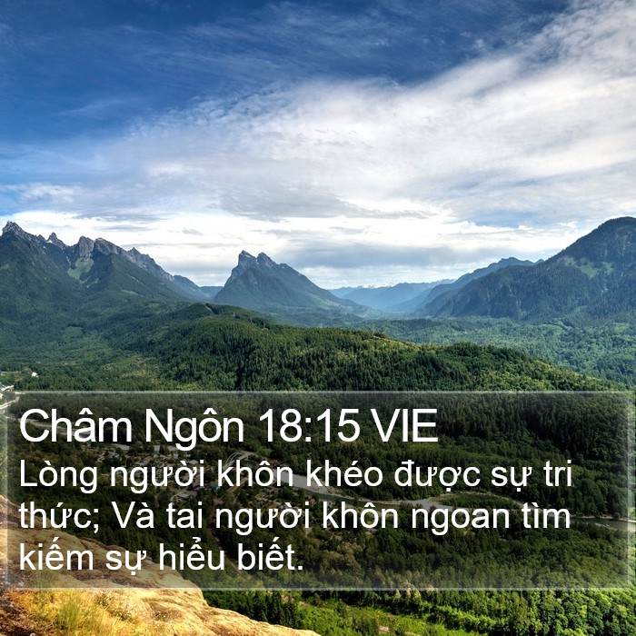 Châm Ngôn 18:15 VIE Bible Study