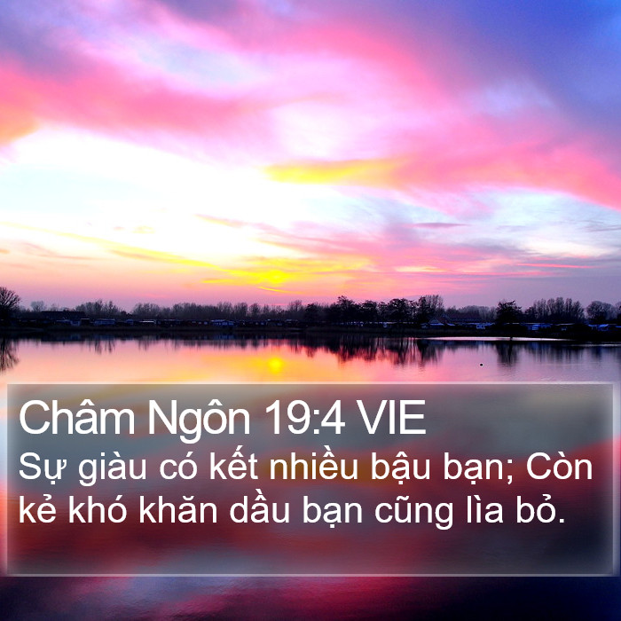 Châm Ngôn 19:4 VIE Bible Study