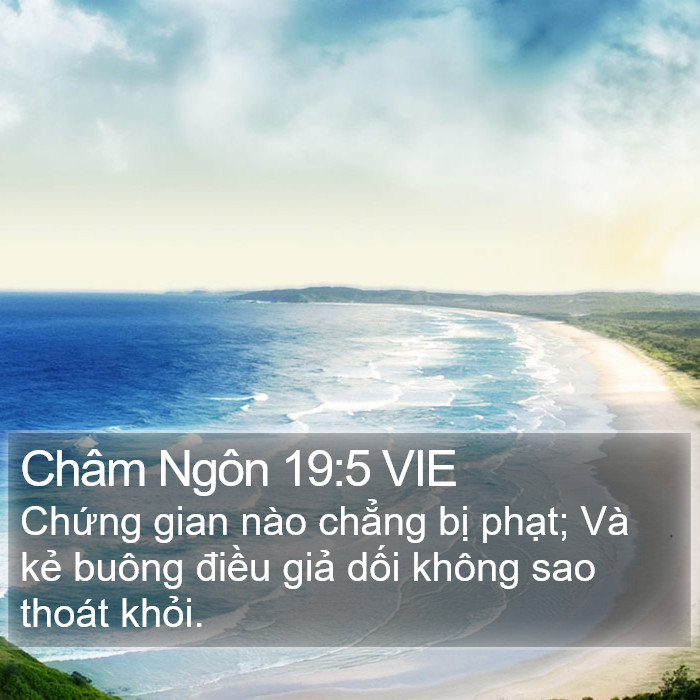 Châm Ngôn 19:5 VIE Bible Study