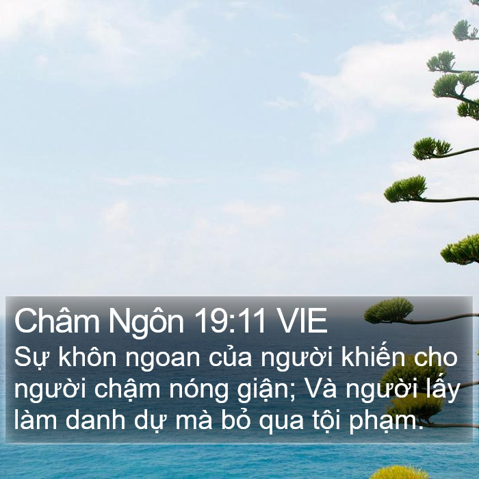 Châm Ngôn 19:11 VIE Bible Study