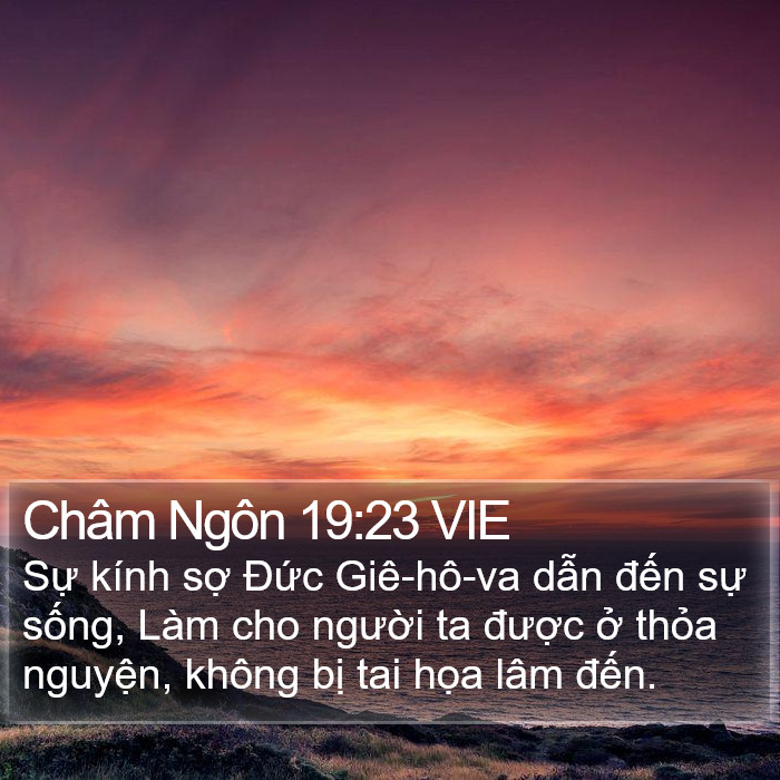 Châm Ngôn 19:23 VIE Bible Study