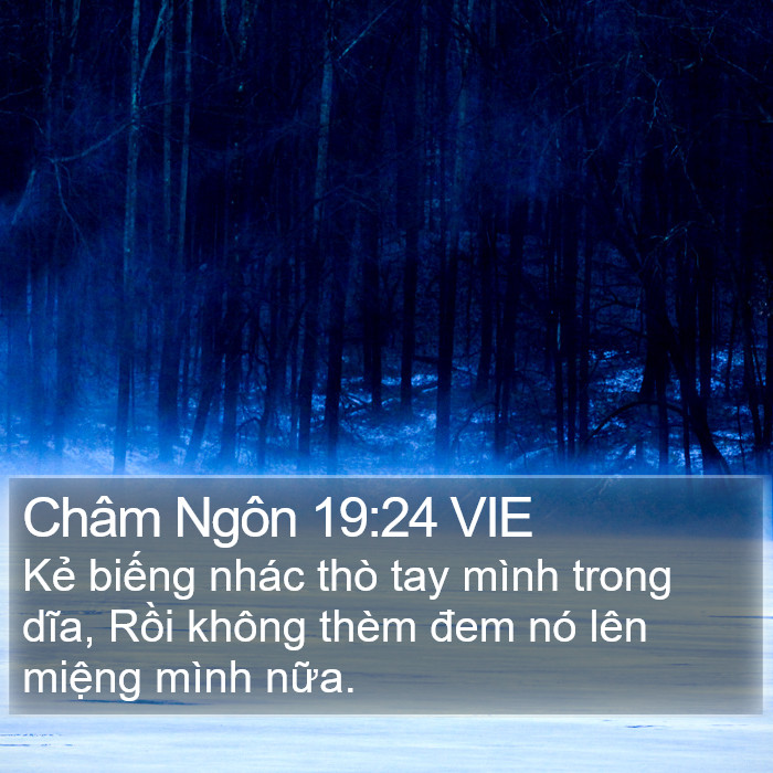 Châm Ngôn 19:24 VIE Bible Study