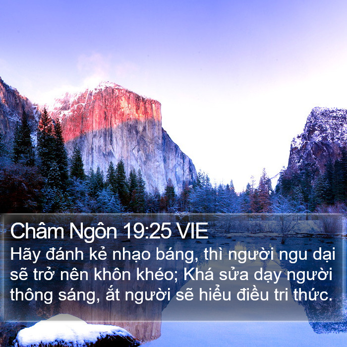 Châm Ngôn 19:25 VIE Bible Study