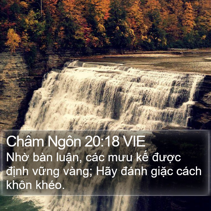 Châm Ngôn 20:18 VIE Bible Study