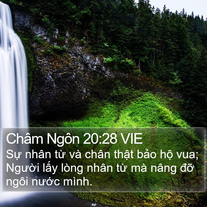 Châm Ngôn 20:28 VIE Bible Study