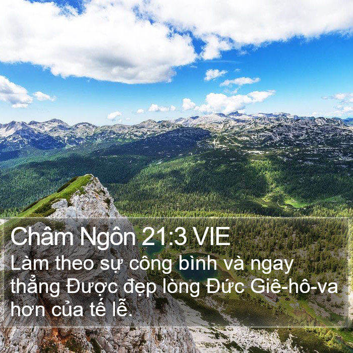 Châm Ngôn 21:3 VIE Bible Study