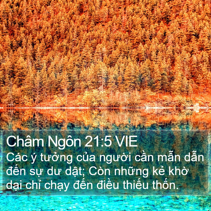 Châm Ngôn 21:5 VIE Bible Study