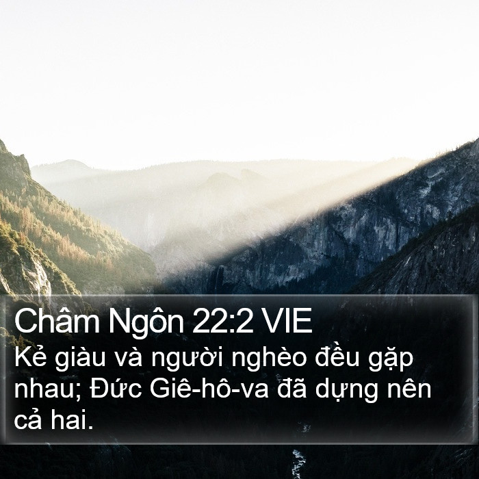 Châm Ngôn 22:2 VIE Bible Study