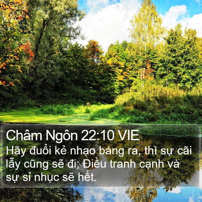 Châm Ngôn 22:10 VIE Bible Study