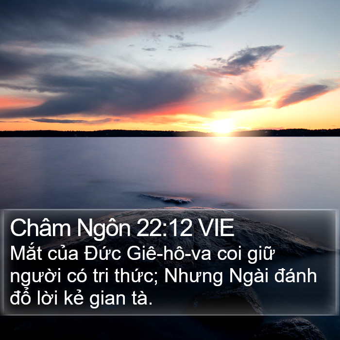 Châm Ngôn 22:12 VIE Bible Study