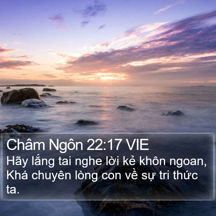 Châm Ngôn 22:17 VIE Bible Study