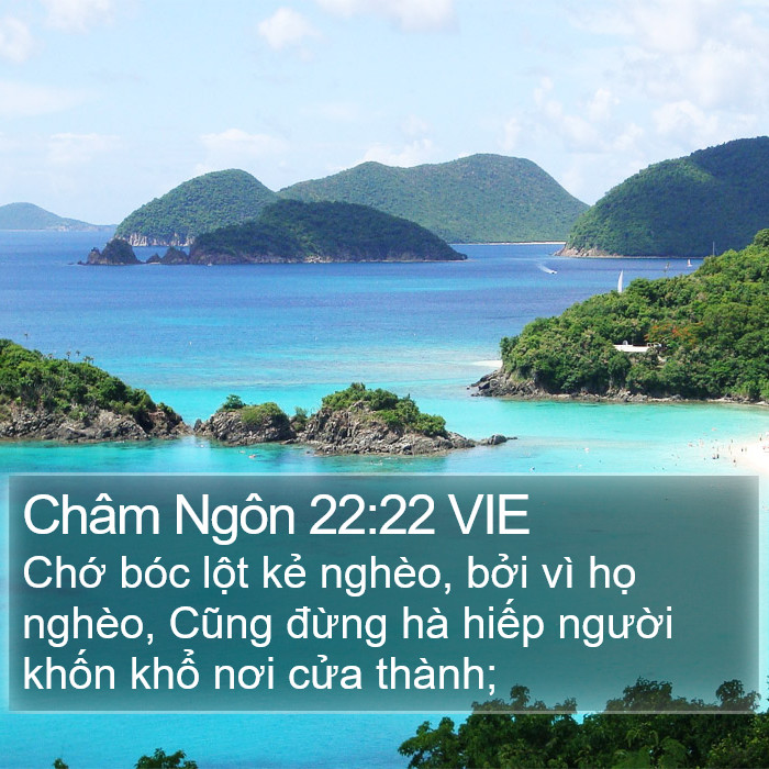 Châm Ngôn 22:22 VIE Bible Study