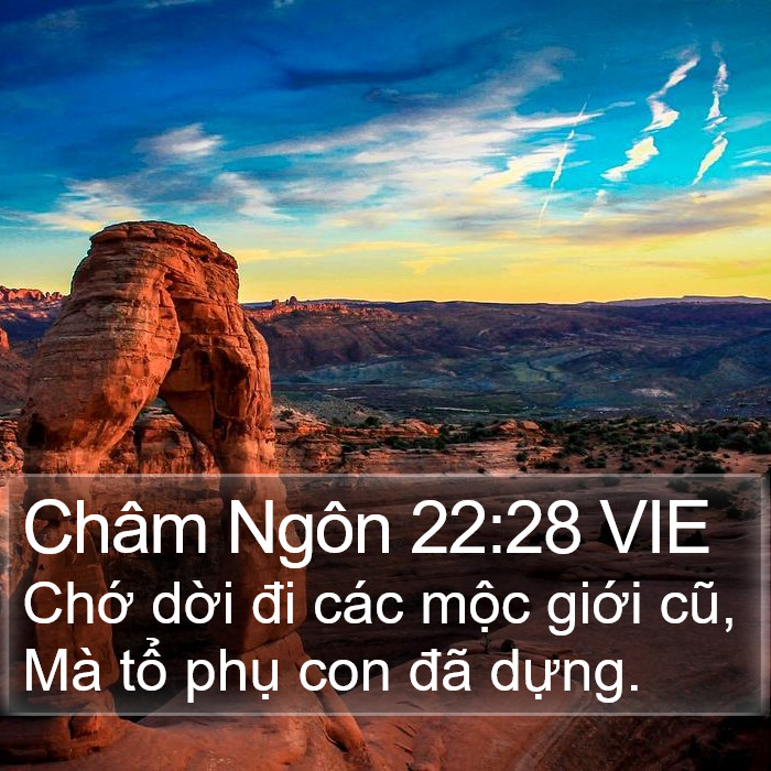 Châm Ngôn 22:28 VIE Bible Study