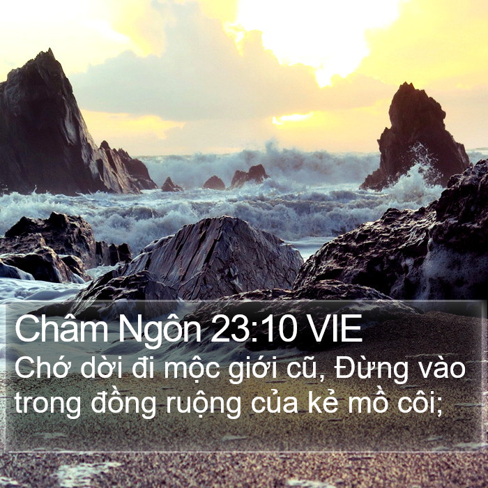 Châm Ngôn 23:10 VIE Bible Study