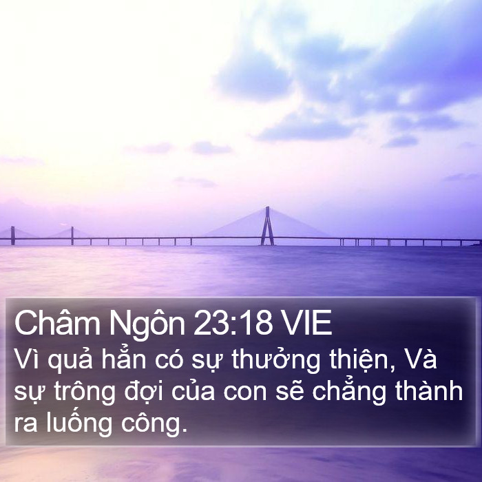 Châm Ngôn 23:18 VIE Bible Study
