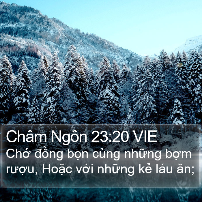 Châm Ngôn 23:20 VIE Bible Study