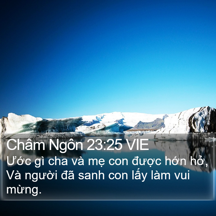 Châm Ngôn 23:25 VIE Bible Study