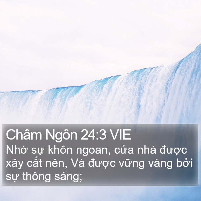 Châm Ngôn 24:3 VIE Bible Study