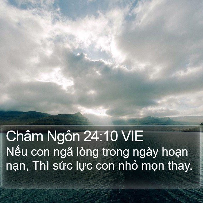 Châm Ngôn 24:10 VIE Bible Study