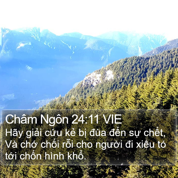 Châm Ngôn 24:11 VIE Bible Study