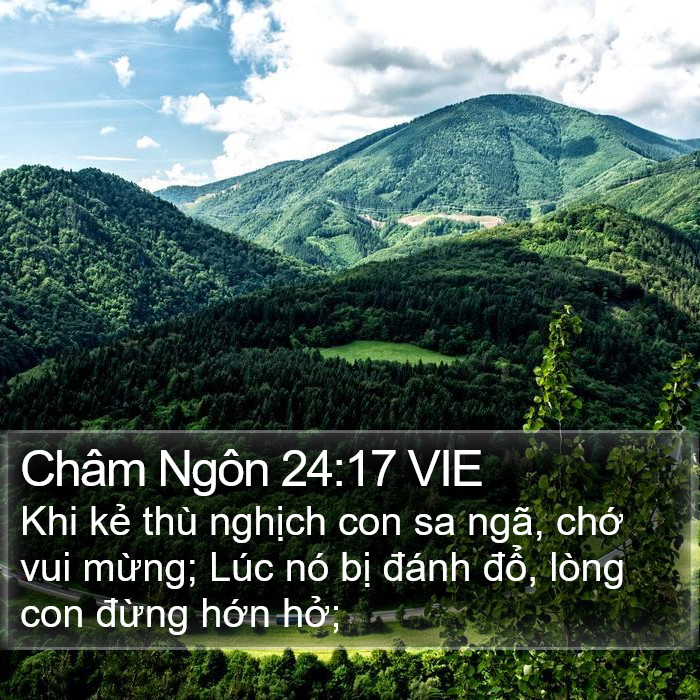 Châm Ngôn 24:17 VIE Bible Study