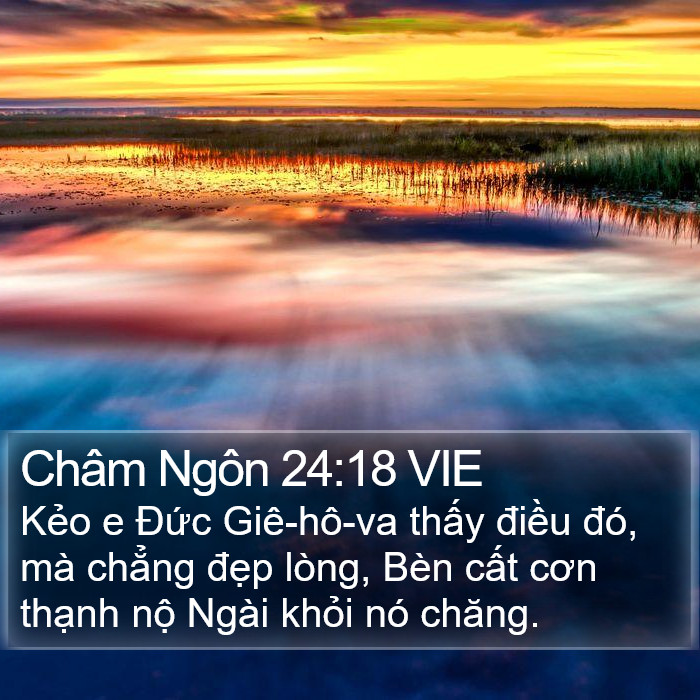 Châm Ngôn 24:18 VIE Bible Study