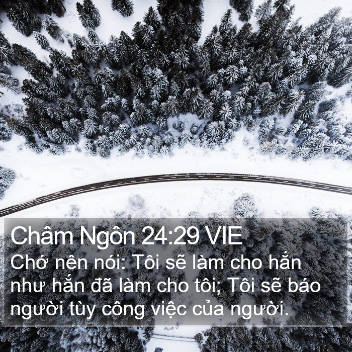 Châm Ngôn 24:29 VIE Bible Study