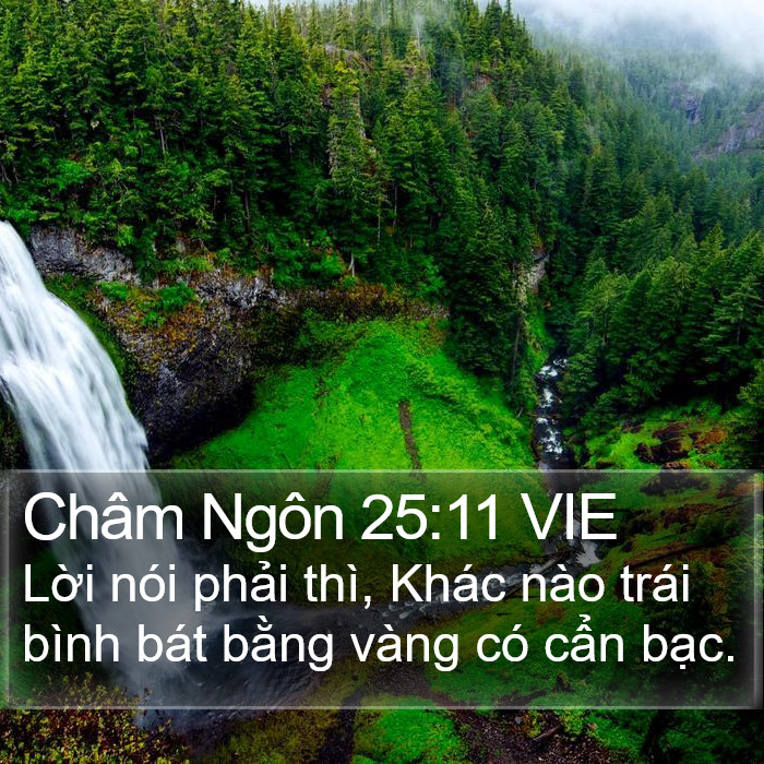 Châm Ngôn 25:11 VIE Bible Study
