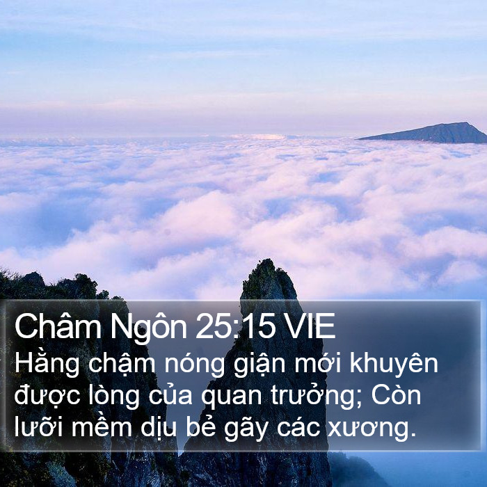 Châm Ngôn 25:15 VIE Bible Study