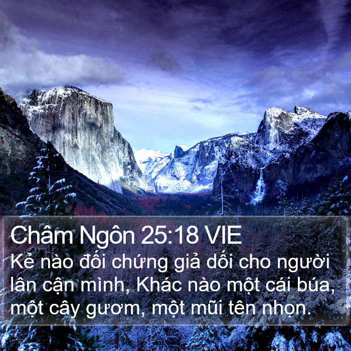 Châm Ngôn 25:18 VIE Bible Study